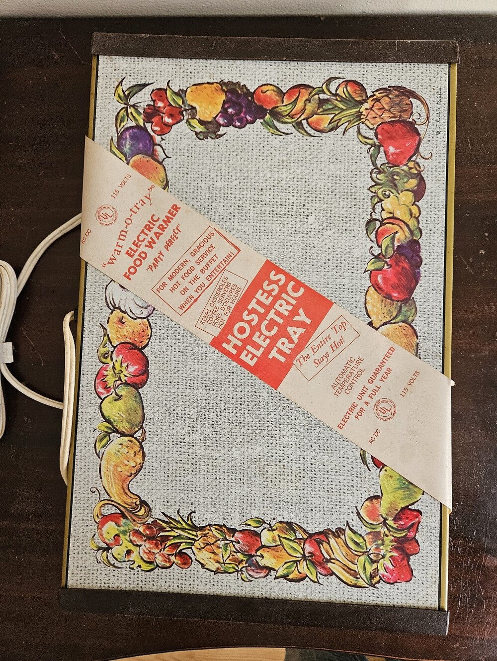 Vintage NOS Party Hostess Electric Warm-O-Tray Atlantic Hot Plate & Box. 1960s